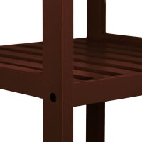 relaxdays Badregal dunkelbraun 34,5 x 33,0 x 139,5 cm