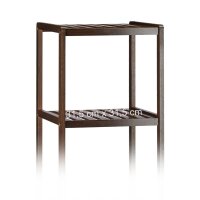 relaxdays Badregal dunkelbraun 34,5 x 33,0 x 139,5 cm