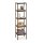 relaxdays Badregal dunkelbraun 34,5 x 33,0 x 139,5 cm