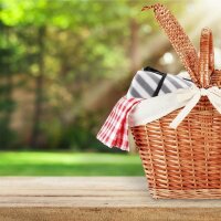 relaxdays Picknickdecke isoliert grau/weiß 200,0 x...