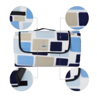 relaxdays Picknickdecke isoliert mehrfarbig 200,0 x 200,0 cm  ( 10025978_0 )