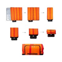 relaxdays Picknickdecke isoliert orange/rot 200,0 x 200,0 cm, 1 St.