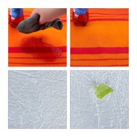 relaxdays Picknickdecke isoliert orange/rot 200,0 x 200,0 cm, 1 St.