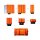 relaxdays Picknickdecke isoliert orange/rot 200,0 x 200,0 cm, 1 St.