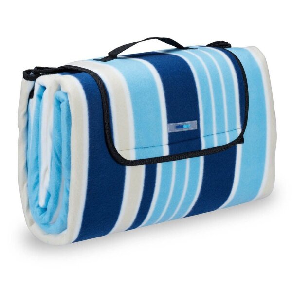 relaxdays Picknickdecke isoliert mehrfarbig 200,0 x 200,0 cm  ( 10025980_0 )
