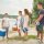 relaxdays Picknickdecke isoliert mehrfarbig 200,0 x 200,0 cm  ( 10025980_0 )