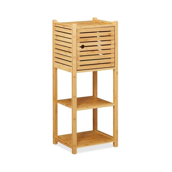 relaxdays Beistellregal braun 35,0 x 29,0 x 87,5 cm, 1 St.