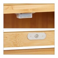 relaxdays Beistellregal braun 35,0 x 29,0 x 87,5 cm, 1 St.