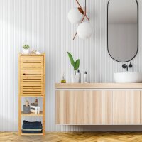 relaxdays Beistellregal braun 35,0 x 29,0 x 113,0 cm, 1 St.