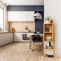 relaxdays Beistellregal braun 35,0 x 29,0 x 113,0 cm, 1 St.