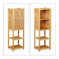 relaxdays Beistellregal braun 35,0 x 29,0 x 113,0 cm, 1 St.