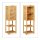 relaxdays Beistellregal braun 35,0 x 29,0 x 113,0 cm, 1 St.
