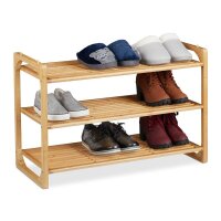 relaxdays Schuhregal braun 75,5 x 33,0 x 50,0 cm, 1 St.