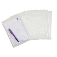 FolderSys Dokumententaschen Index DIN A5 transparent genarbt 0,20 mm, 10 St.