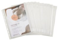 FolderSys Dokumententaschen Index DIN A5 transparent genarbt 0,20 mm, 10 St.