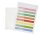 FolderSys Dokumententaschen Index DIN A5 transparent genarbt 0,20 mm, 10 St.
