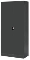 Gürkan Stahlschrank 100096 anthrazit 4 Fachböden 92,0 x 42,0 x 195,0 cm, aufgebaut, 1 St.