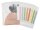 FolderSys Dokumententaschen Index DIN A4 transparent genarbt 0,20 mm, 10 St.