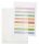 FolderSys Dokumententaschen Index DIN A4 transparent genarbt 0,20 mm, 10 St.