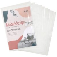 FolderSys Dokumententaschen Index DIN A4 transparent genarbt 0,20 mm, 10 St.
