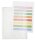 FolderSys Dokumententaschen Index DIN A4 transparent genarbt 0,20 mm, 10 St.