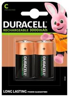 DURACELL Akkus PreCharged Ni-MH Baby C 3.000 mAh, 2 St.