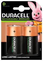 DURACELL Akkus PreCharged Ni-MH Mono D 3.000 mAh, 2 St.