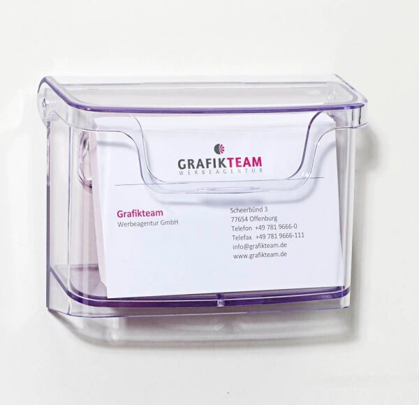 SIGEL Wandprospekthalter transparent bis 96,0 x 60,0 mm 10,5 x 4,5 x 7,6 cm, 1 St.