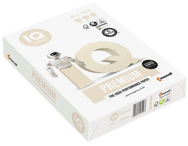 IQ Kopierpapier PREMIUM DIN A4 80 g/qm 500 Blatt