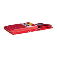 relaxdays Sitztruhe 10025629_543 Feuerwehr Stoff 56,0 cm