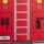 relaxdays Sitztruhe 10025629_543 Feuerwehr Stoff 56,0 cm