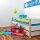 relaxdays Sitztruhe 10025629_543 Feuerwehr Stoff 56,0 cm