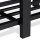 relaxdays Schuhbank 10023312_46 schwarz Metall 90,5 cm