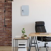relaxdays Schlüsselkasten grau mit 48 Haken,...