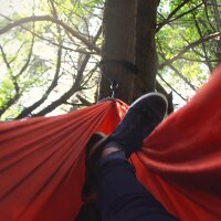 relaxdays Hängematte rot, 1 St.  ( 10023673_47 )