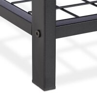 relaxdays Schuhbank 10023311_93 schwarz, braun Metall 115,0 cm