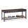 relaxdays Schuhbank 10023311_93 schwarz, braun Metall 115,0 cm