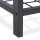 relaxdays Schuhbank 10023311_93 schwarz, braun Metall 115,0 cm