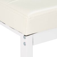 relaxdays Schuhbank 10023311_49 weiß Metall 115,0 cm