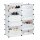 relaxdays Schuhschrank, 10021979_50 transparent 12 Fachböden 94,0 x 37,0 x 108,0 cm