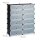 relaxdays Schuhschrank, 10021979_46 schwarz, transparent 12 Fachböden 94,0 x 37,0 x 108,0 cm