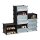 relaxdays Schuhschrank, 10021979_46 schwarz, transparent 12 Fachböden 94,0 x 37,0 x 108,0 cm