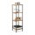 relaxdays Beistellregal braun/schwarz 30,0 x 30,0 x 104,0 cm, 1 St.