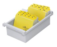 HAN Karteikasten DIN A7 für 800 Karteikarten grau...