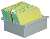 HAN Karteikasten DIN A5 für 800 Karteikarten grau...