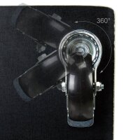relaxdays Transportroller schwarz 58,0 x 30,0 x 11,5 cm bis 400,0 kg