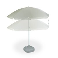 relaxdays Sonnenschirm rund, beige neigbar Ø 180,0...