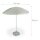 relaxdays Sonnenschirm rund, beige neigbar Ø 180,0 cm, 1 St.