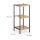 relaxdays Beistellregal braun/schwarz 30,0 x 30,0 x 70,0 cm, 1 St.