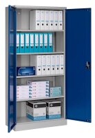 Gürkan Stahlschrank 108850 lichtgrau, enzianblau 4...
